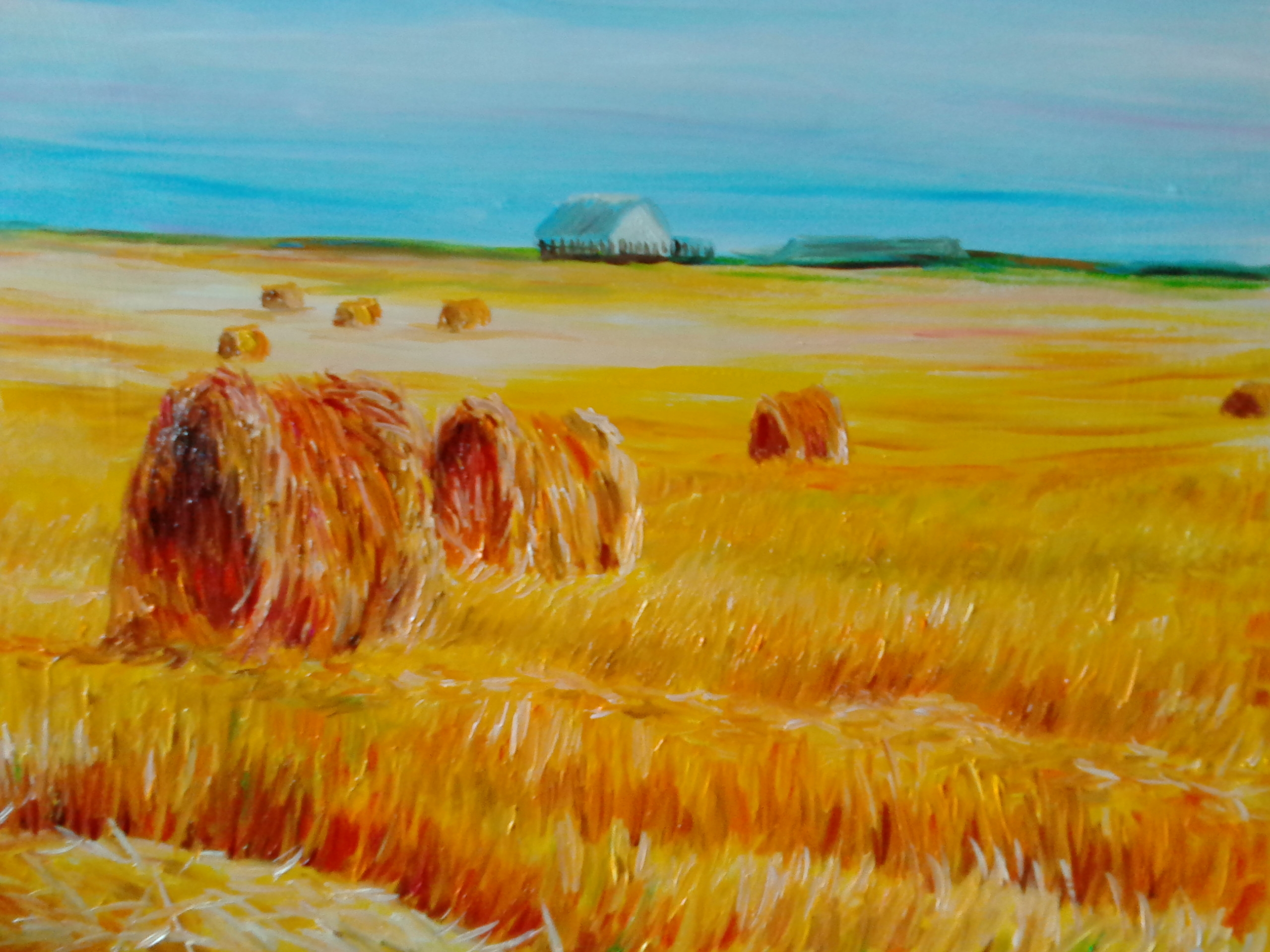 Три стога сена. Куинджи стога сена. Конин художник пшеничное поле. Куинджи поле пшеницы.
