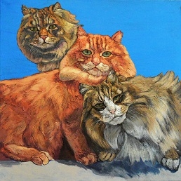Картина на холсте дворовые коты