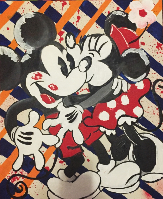 Картина на холсте Mickey and Minnie Mouse