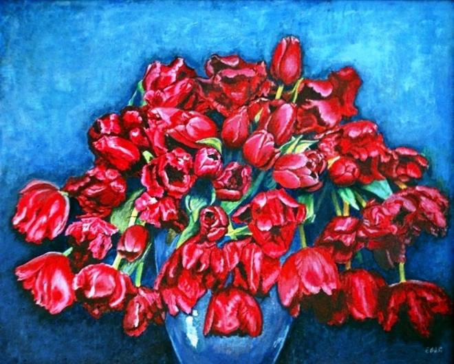 Картина Красные тюльпаны