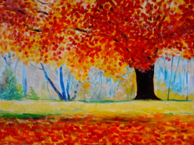 Картина Осенний дуб