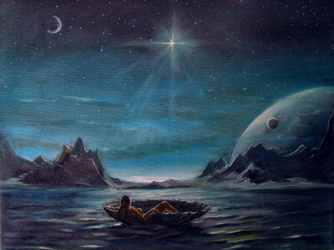 Картина маслом на холсте Рождение звезды