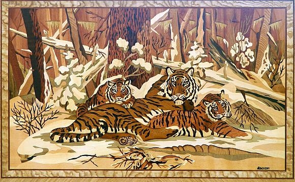Картина Тигриная семья