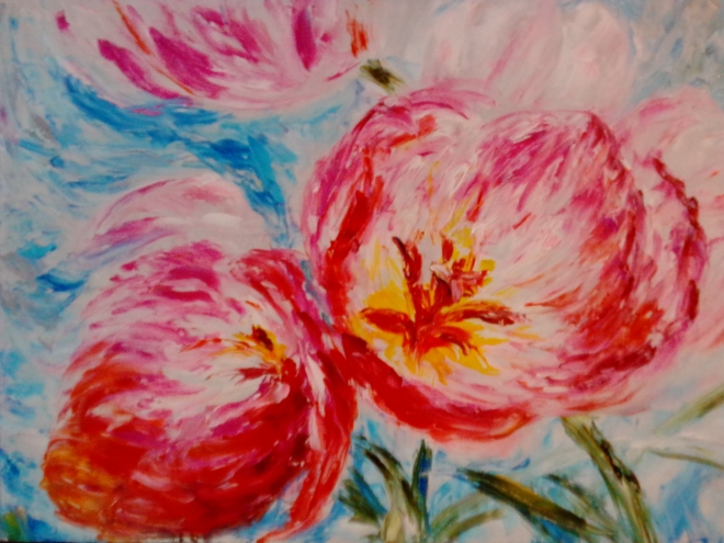 Картина Розовые тюльпаны 2