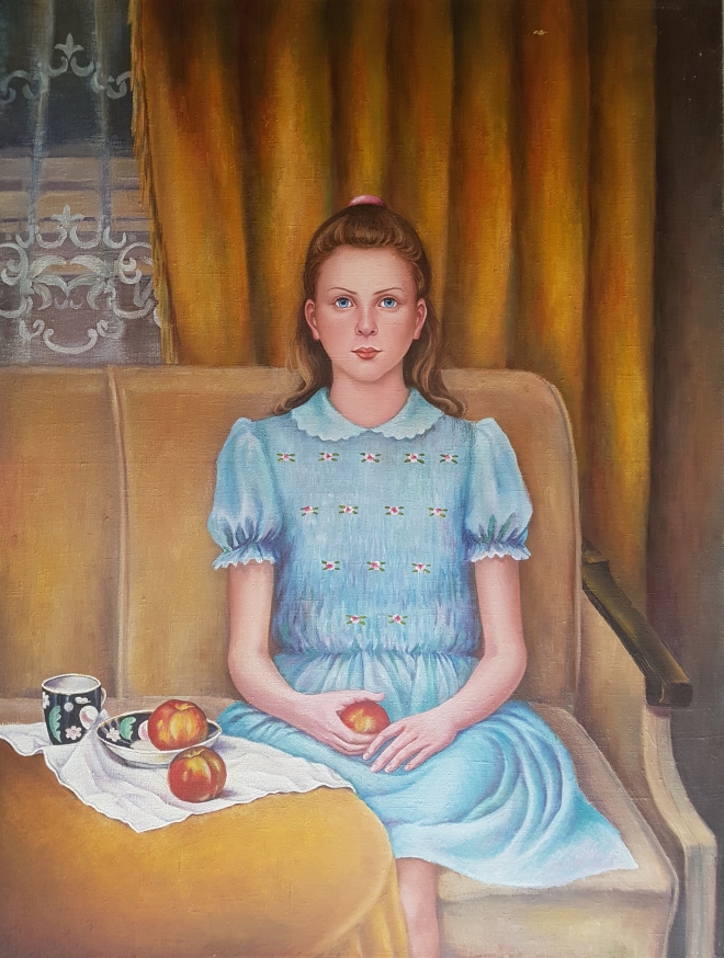 Картина маслом Девочка с персиками