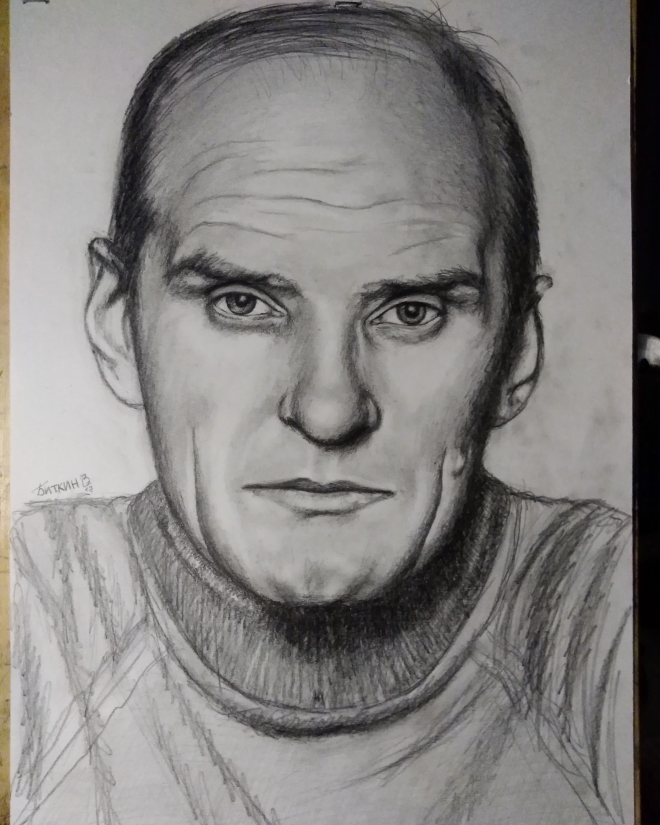 Картина Портрет карандашом мужчины.