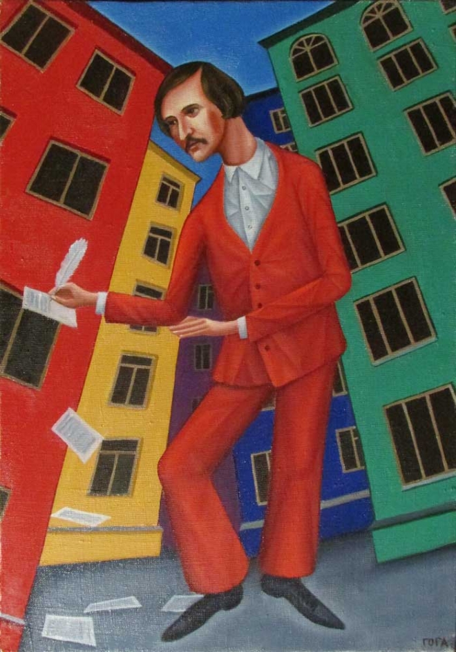Картина маслом "Гоголь. Невский проспект"
