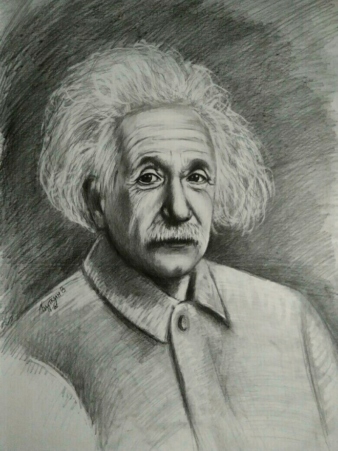 Картина Портрет Эйнштейна.