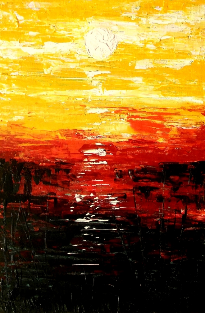 Картина на холсте Sunset abs
