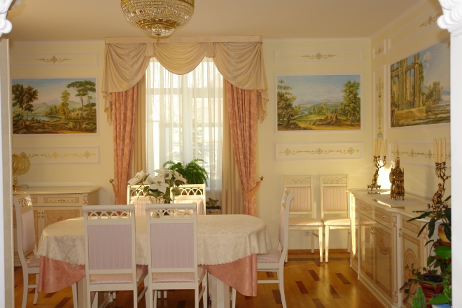 Картина Роспись в гостиной.Итальянские пейзажи.