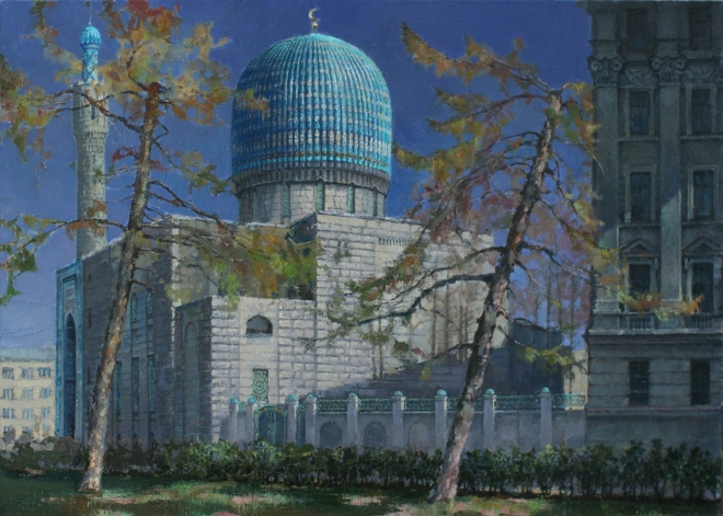 Картина маслом Санкт-Петербургская Соборная Мечеть