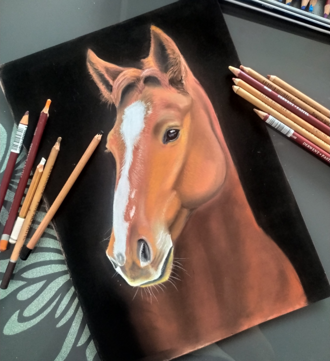 Картина Портрет гнедой лошади