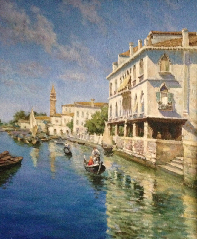 Картина маслом на холсте Венеция в прошлом