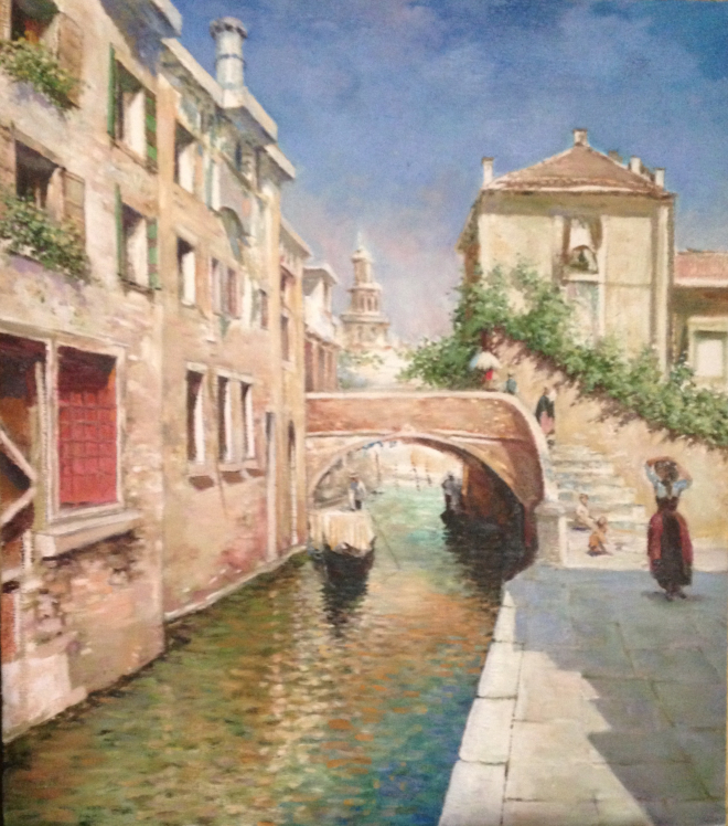 Картина маслом на холсте Воспоминания о Венеции