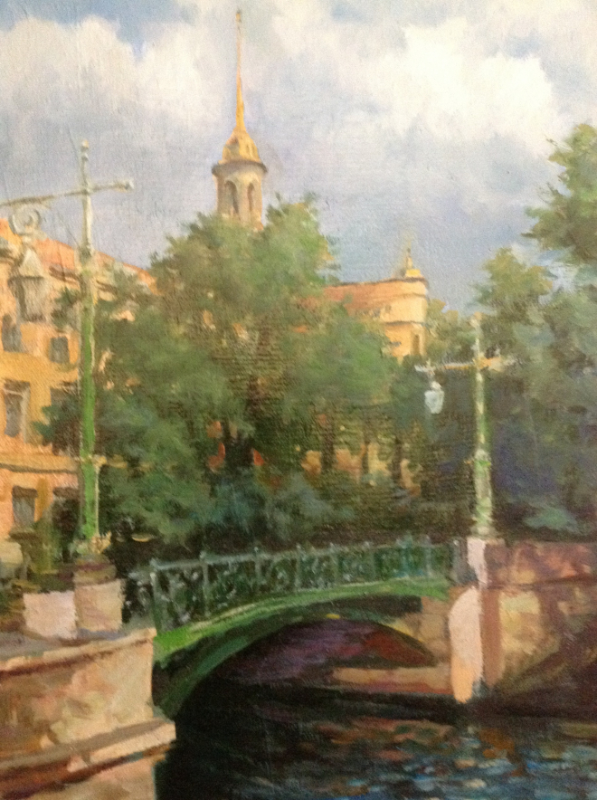 Картина маслом на холсте Санкт-Петербург. Инженерный замок