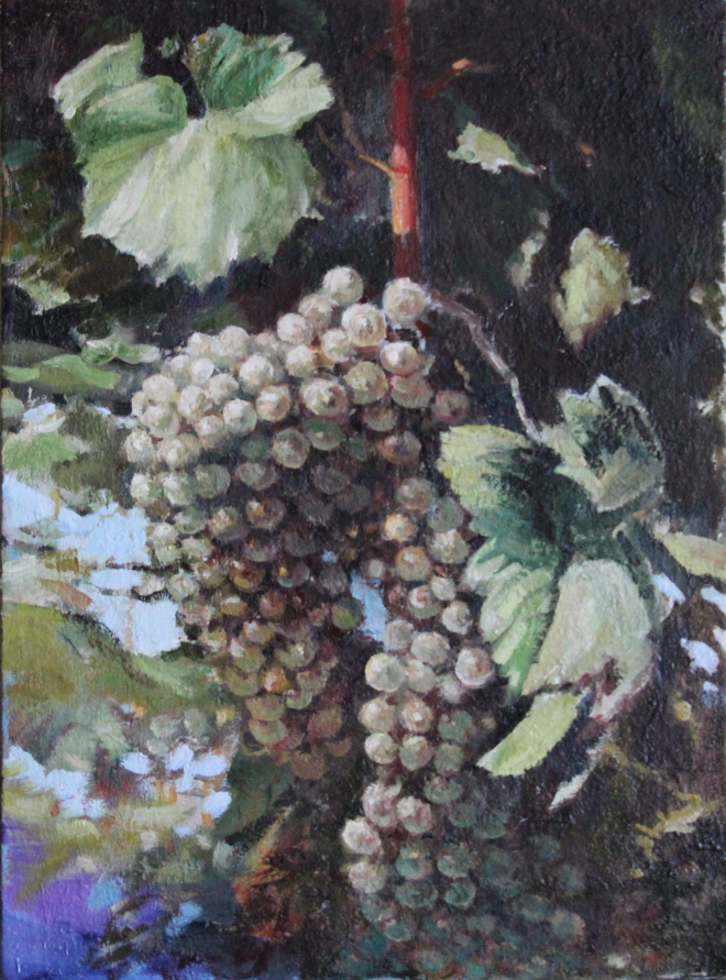 Картина маслом на холсте Ветка винограда