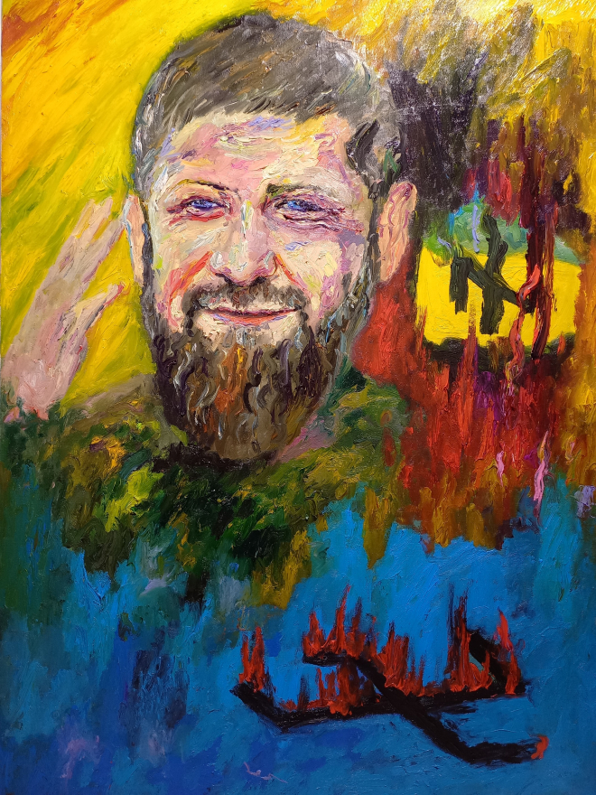 Картина маслом Рамзан Кадыров