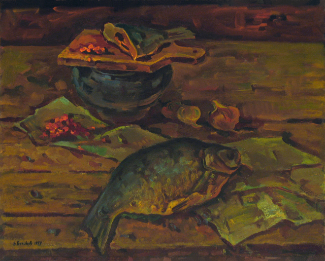 Картина маслом на холсте Натюрморт с горшком