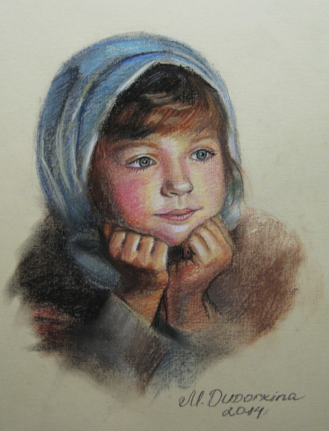 Картина Портрет деревенской девочки