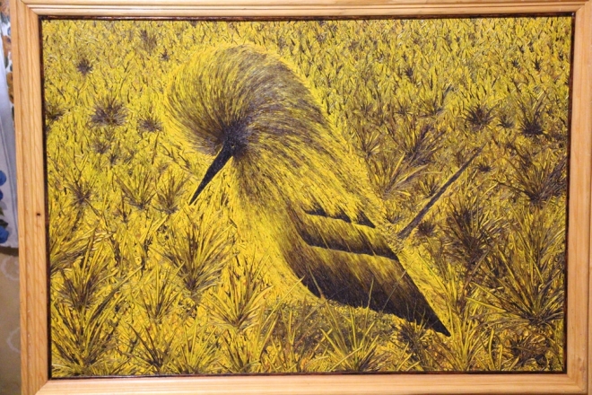 Картина маслом на холсте Птица (В.А. Жулев)