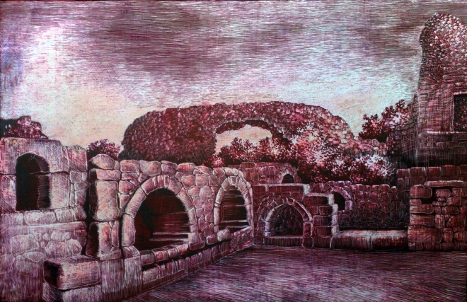 Картина развалины древнего Херсонеса