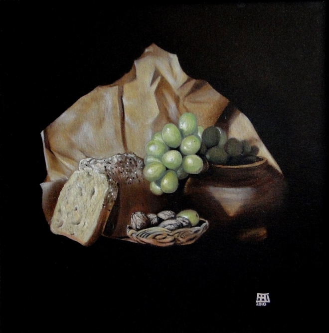 Картина Натюрморт с домашним хлебом
