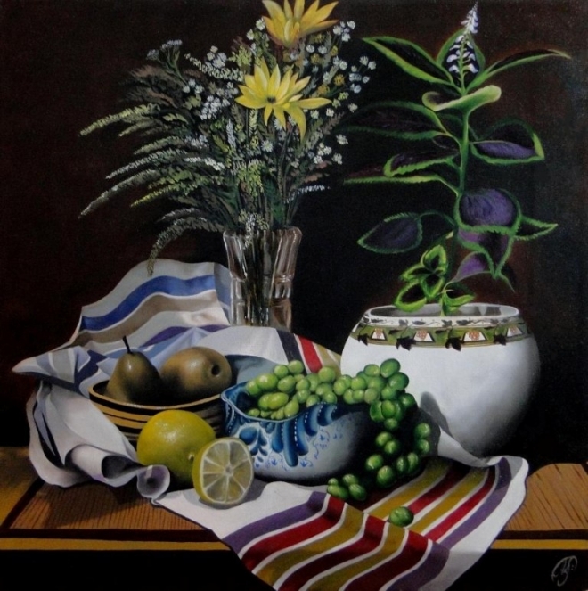 Картина Натюрморт с полевыми цветами