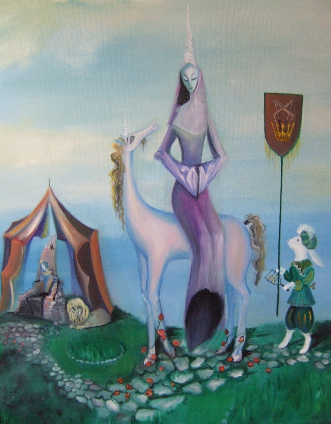 Картина маслом "Невеста короля марионеток"