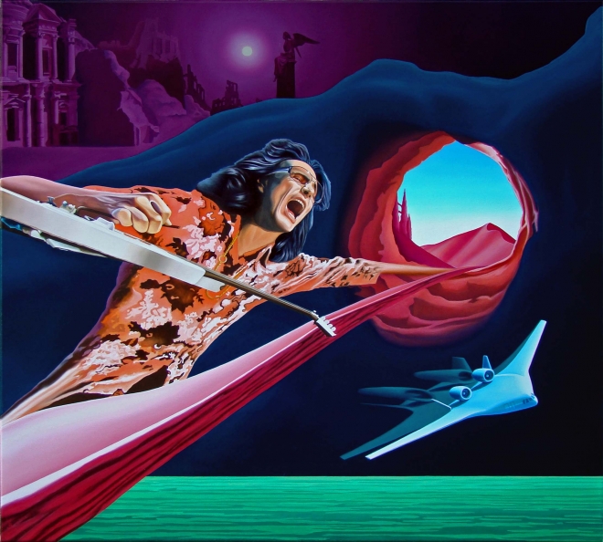Картина маслом на холсте Steve Vai - Gravity Storm