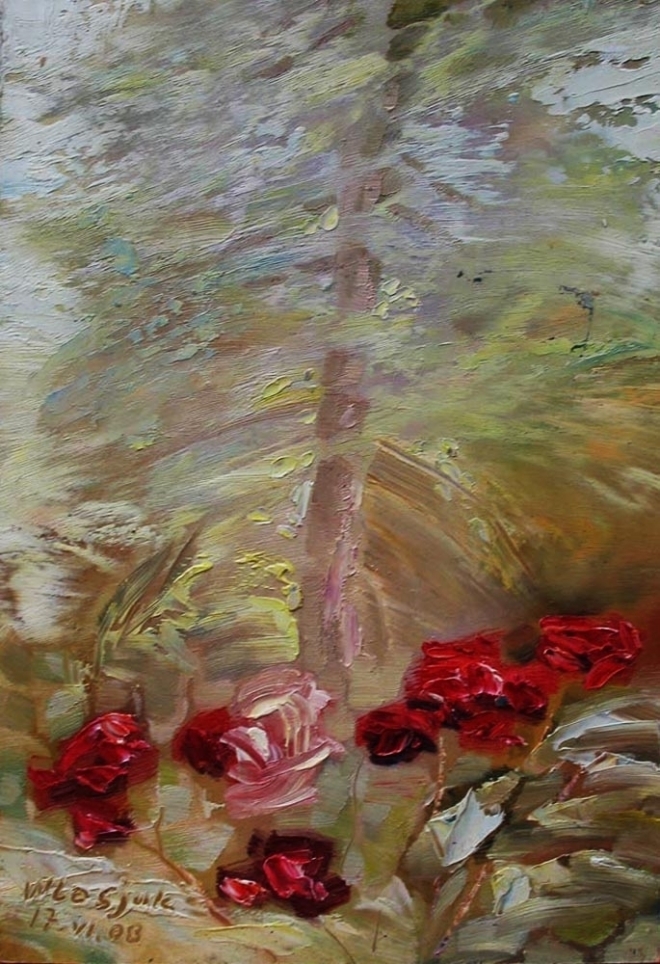 Картина маслом на холсте 7-Розы Крыма-3