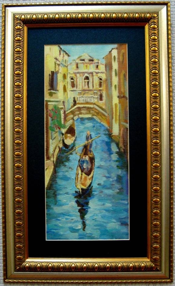 Картина маслом Канал в Венеции