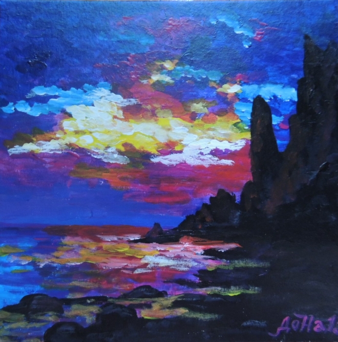 Картина картина "Вечер на море"