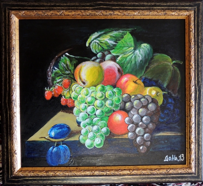 Картина картина  "Натюрморт с виноградом"