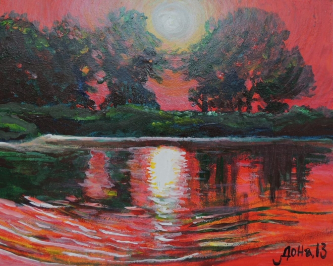 Картина картина "Красный закат"
