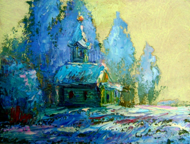 Картина церквушка