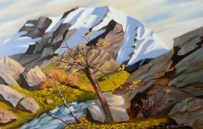 Картина на холсте Осень в горах