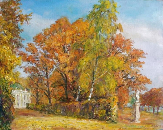 Картина Осень в Кусково