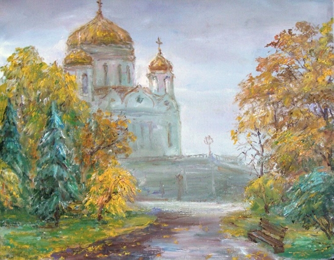 Картина Московский дождь