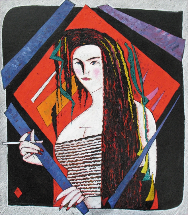 Картина маслом на холсте Бубновая дама