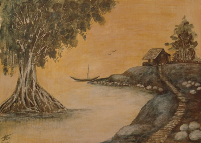 Картина на холсте Лодка