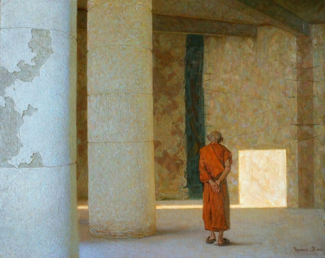 Картина маслом "Под Большим Буддой"