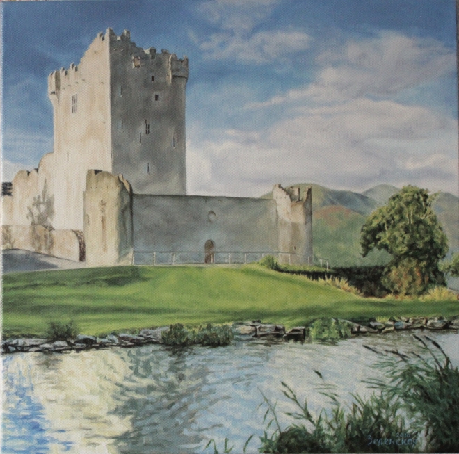Картина маслом на холсте Крепость