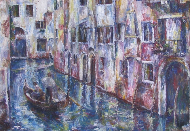 Картина маслом Венеция