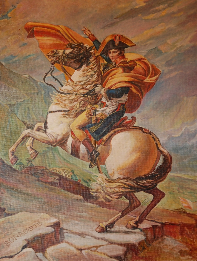 Картина на холсте Наполеон на перевале Сен-Бернар