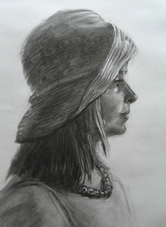 Картина Девушка в шляпе