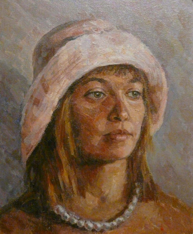 Картина на холсте Девушка в шляпе