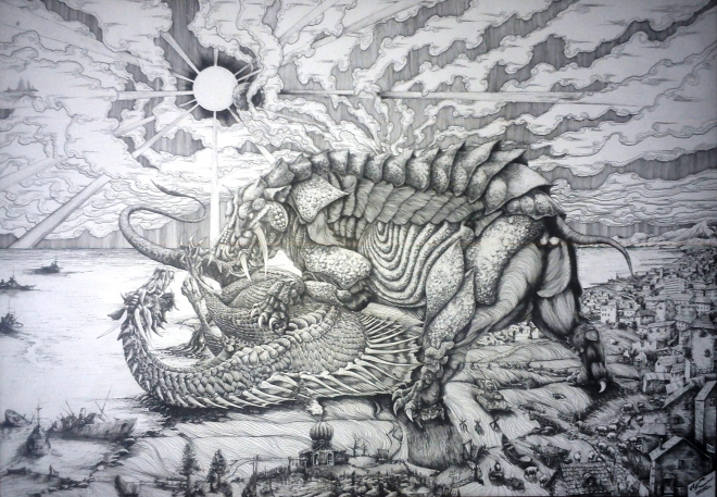Картина Бегемот vs Левиафан