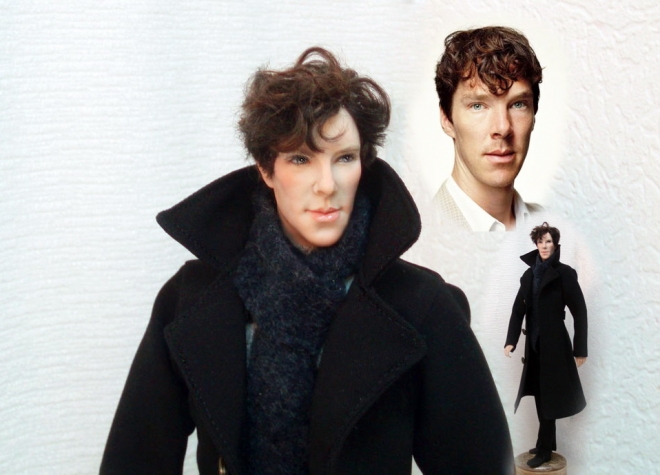 Картина Шерлок портретная кукла