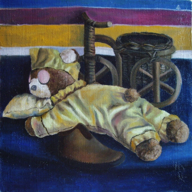 Картина маслом на холсте Мишкин сон