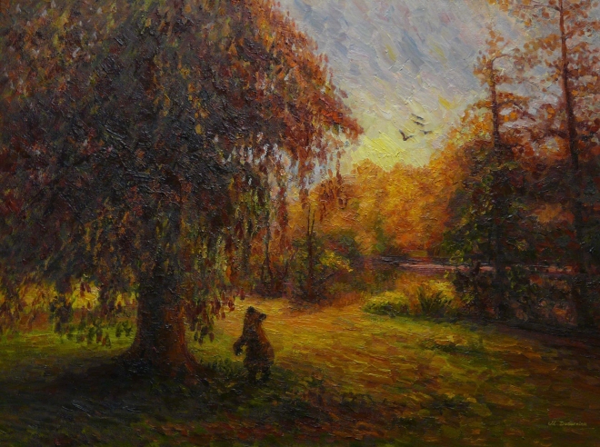 Картина на холсте Осень в лесу